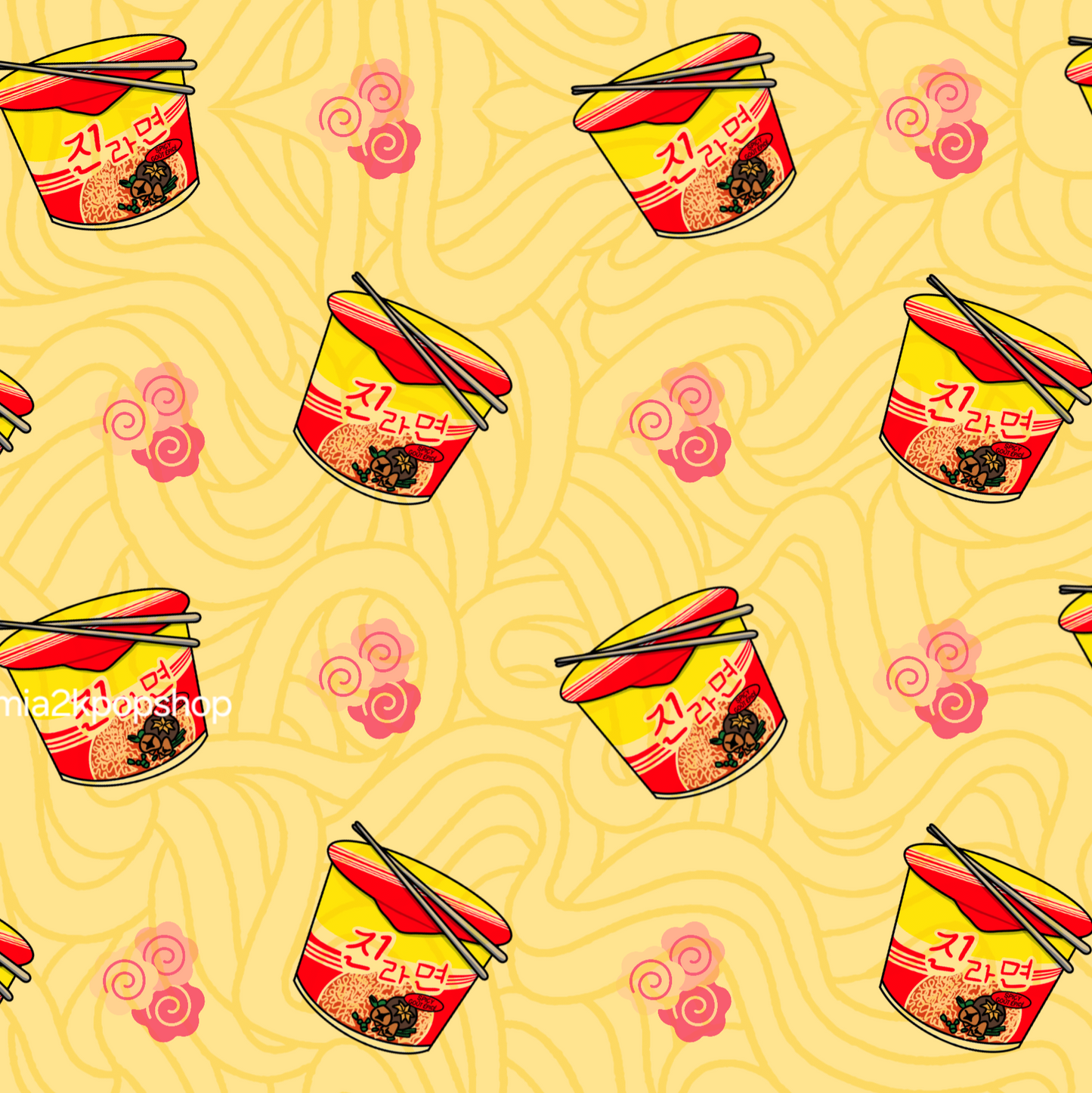 Ramen and Chill Scrunchie