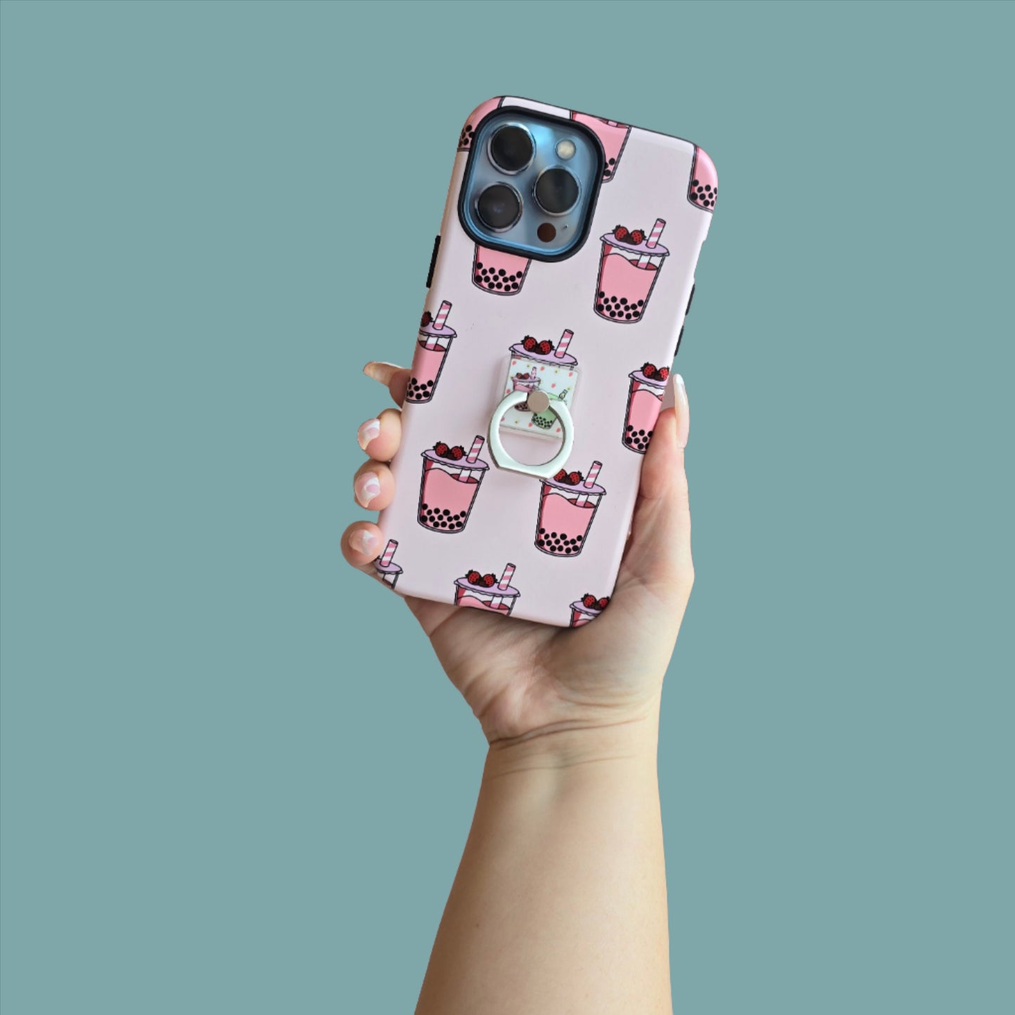 Pink Boba Tea - Tough Case for iPhone®