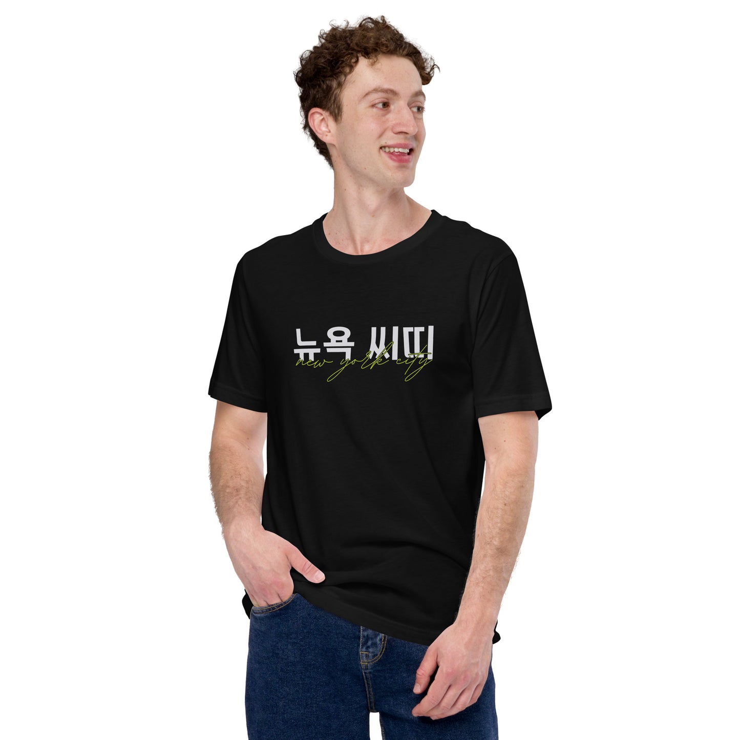New York City Hangul Graphic T-Shirt