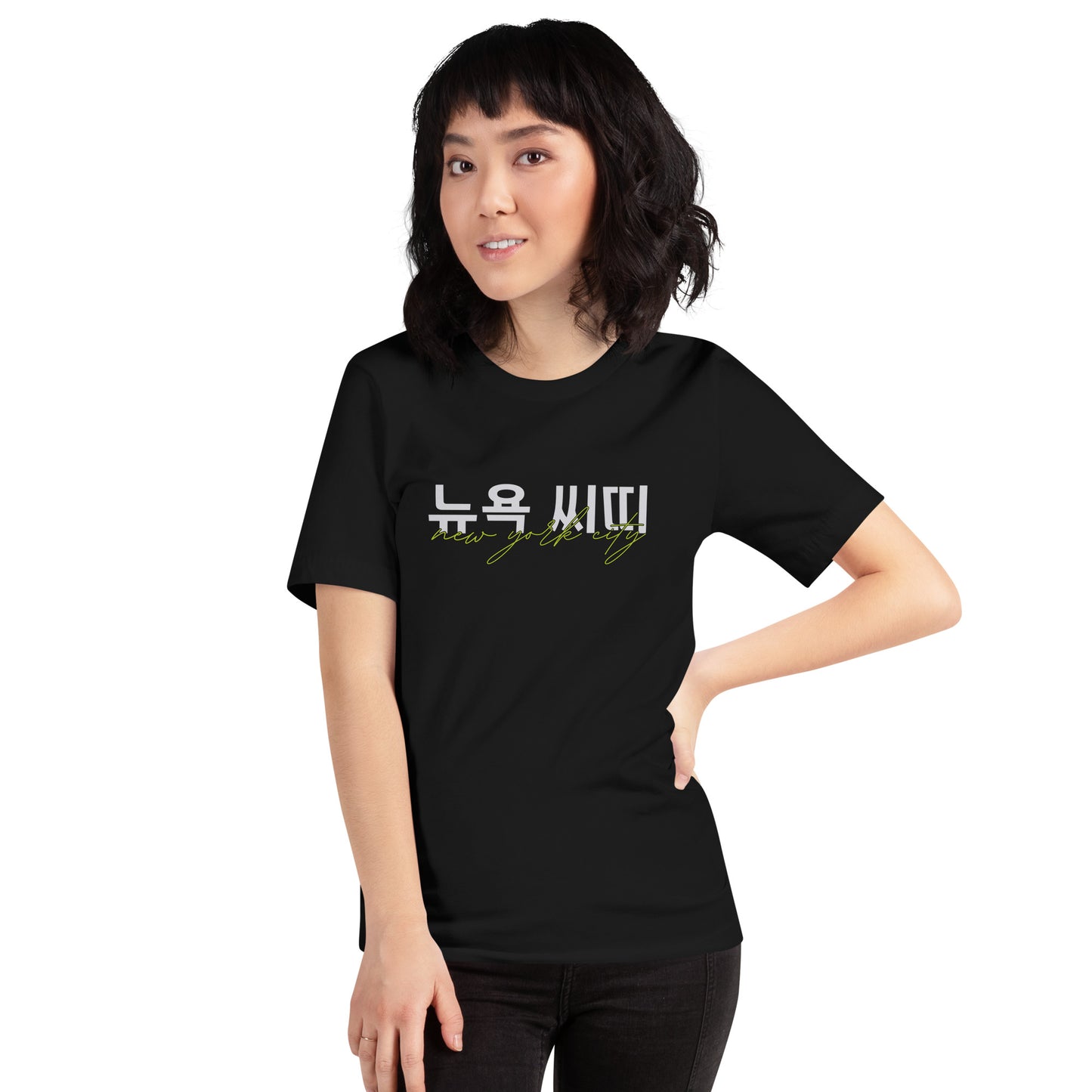 New York City Hangul Graphic T-Shirt