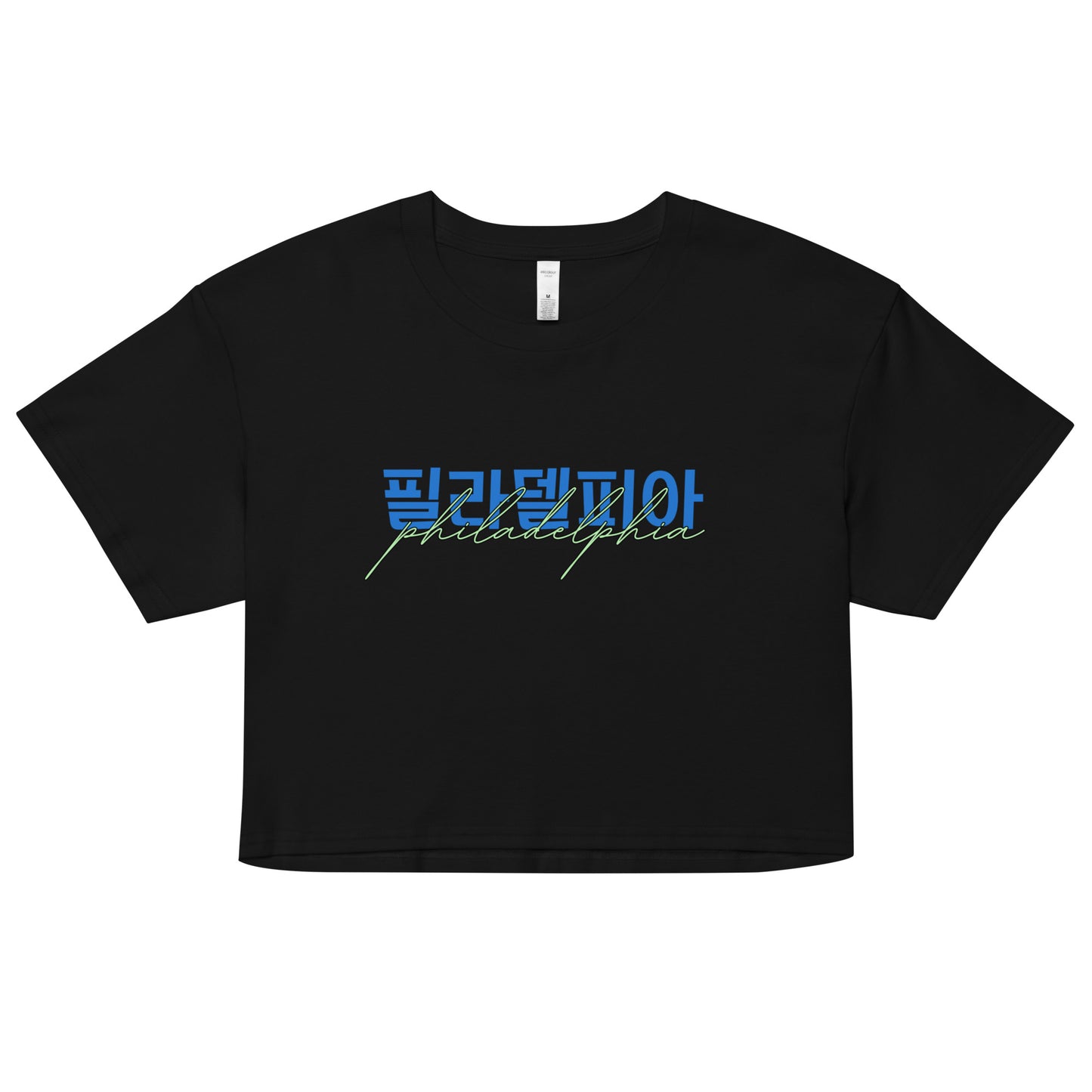 Philadelphia Hangul Graphic Crop Top